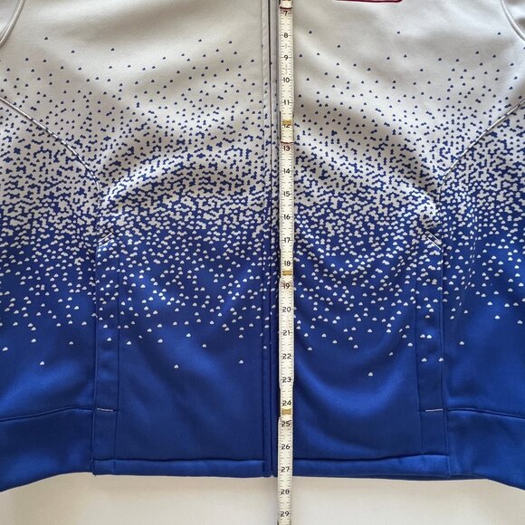 Reebox NY Giants On Field Full Zip Jacket with Hood, NFC East, Gray and Blue, XL - Picture 10 of 14